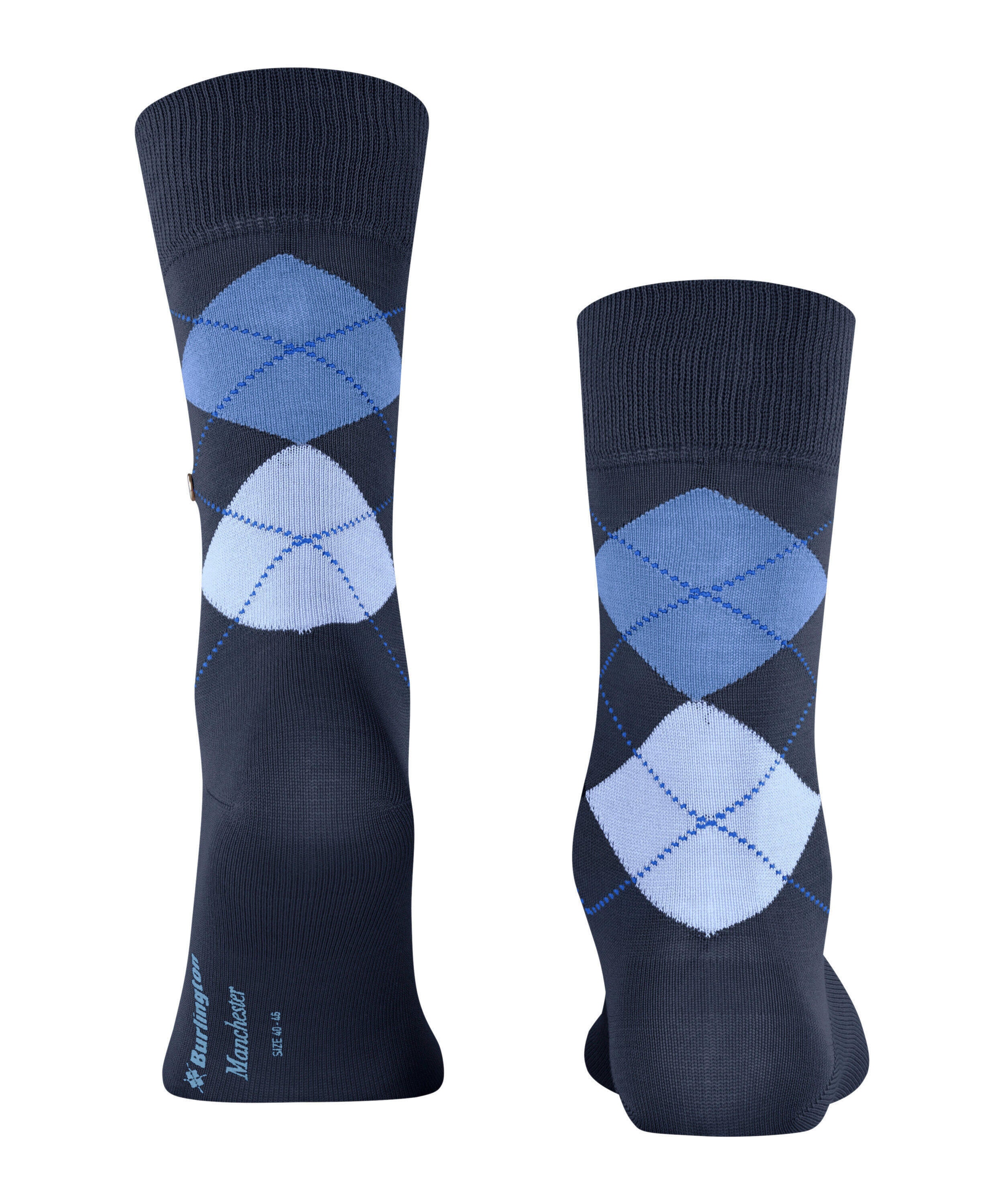 Strümpfe aus Bio-Baumwollmix - 6120 marine - Blau