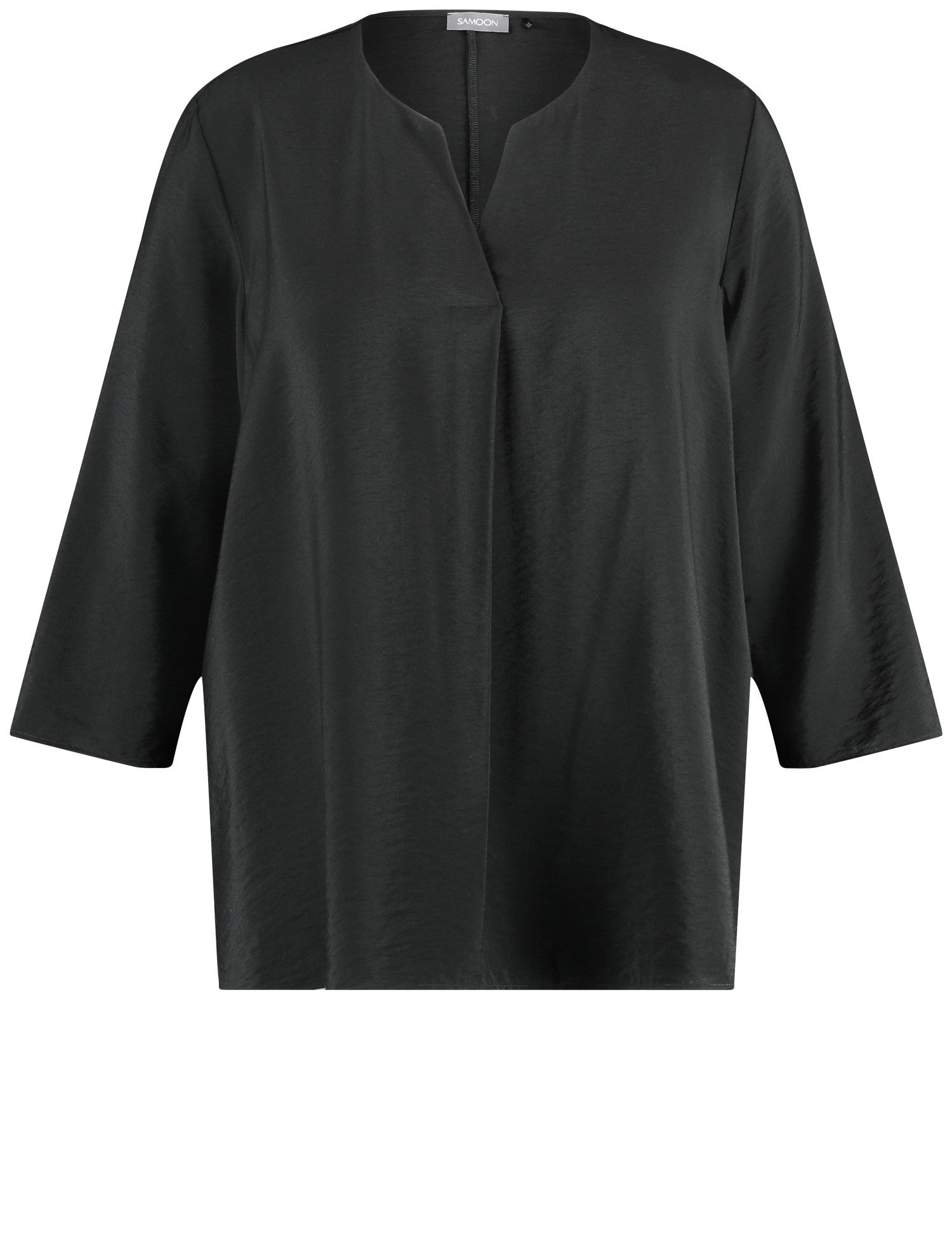 Bluse aus Viskosemix - 01100 BLACK - Schwarz