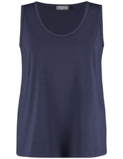 Top aus Modalmix - 08450 DARK LAKE BLUE - Blau