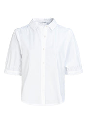 Bluse aus Baumwolle - WHITE - Weiß