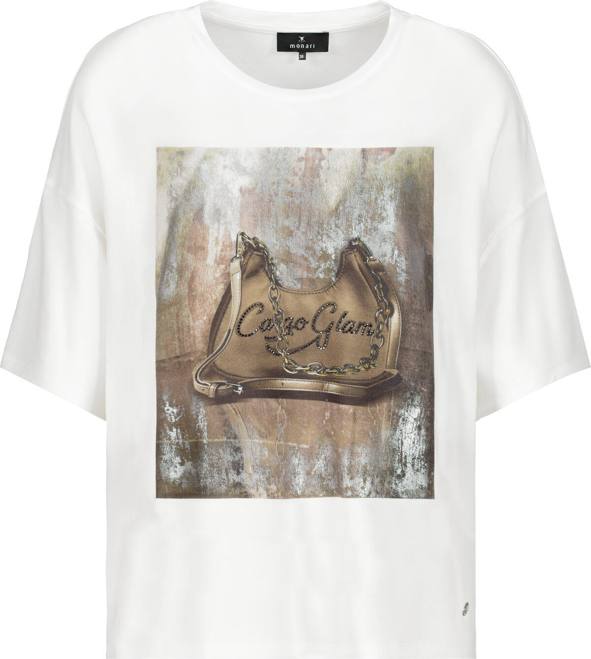 T-Shirt mit Print - 102 off-white - Creme | Weiß