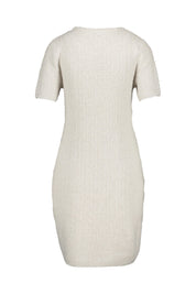 Strickkleid - 191 peanut - Grau | Creme