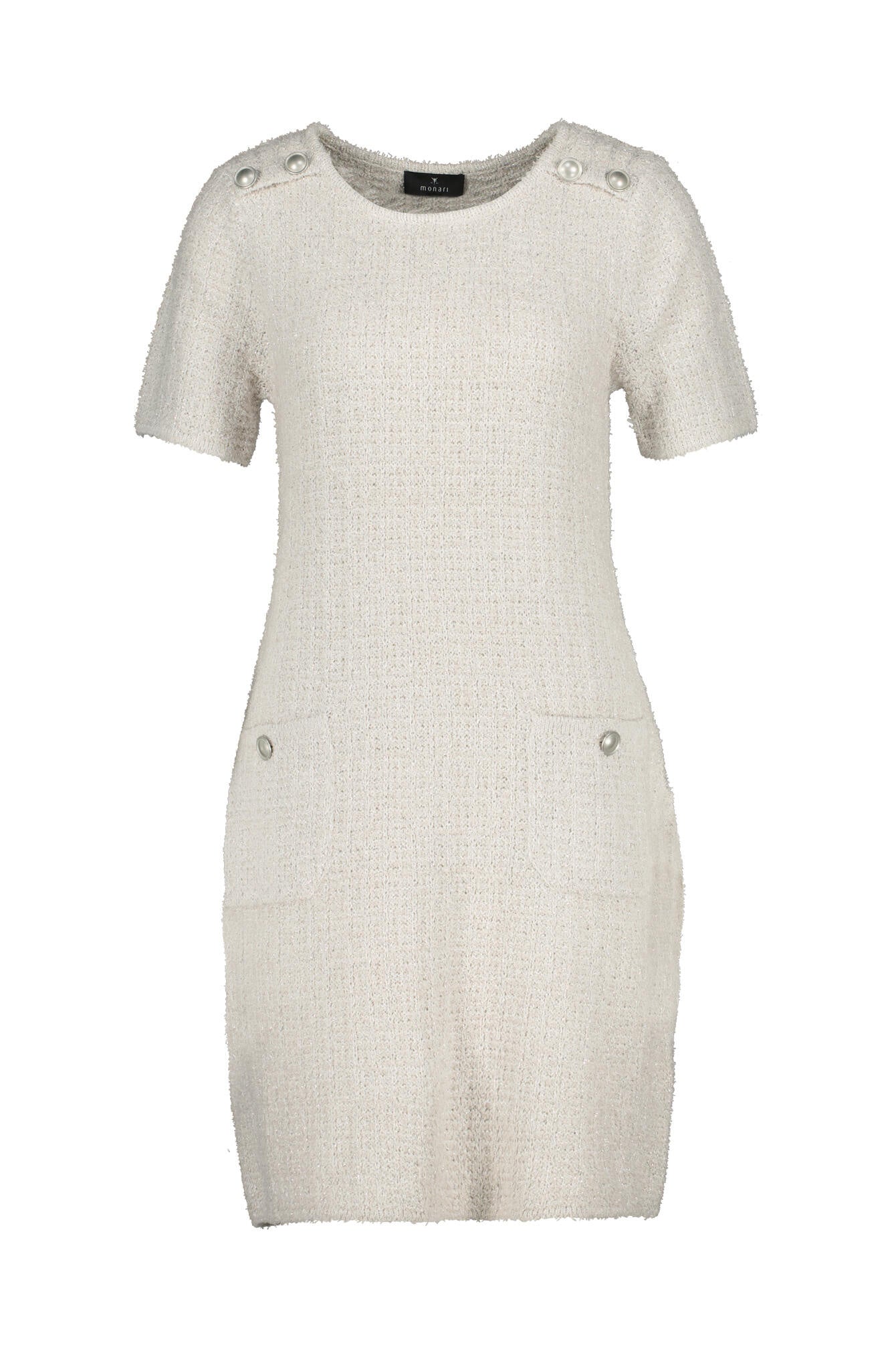 Strickkleid - 191 peanut - Grau | Creme