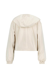 Leichte Jacke mit Kapuze - 191 peanut - Creme