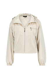 Leichte Jacke mit Kapuze - 191 peanut - Creme