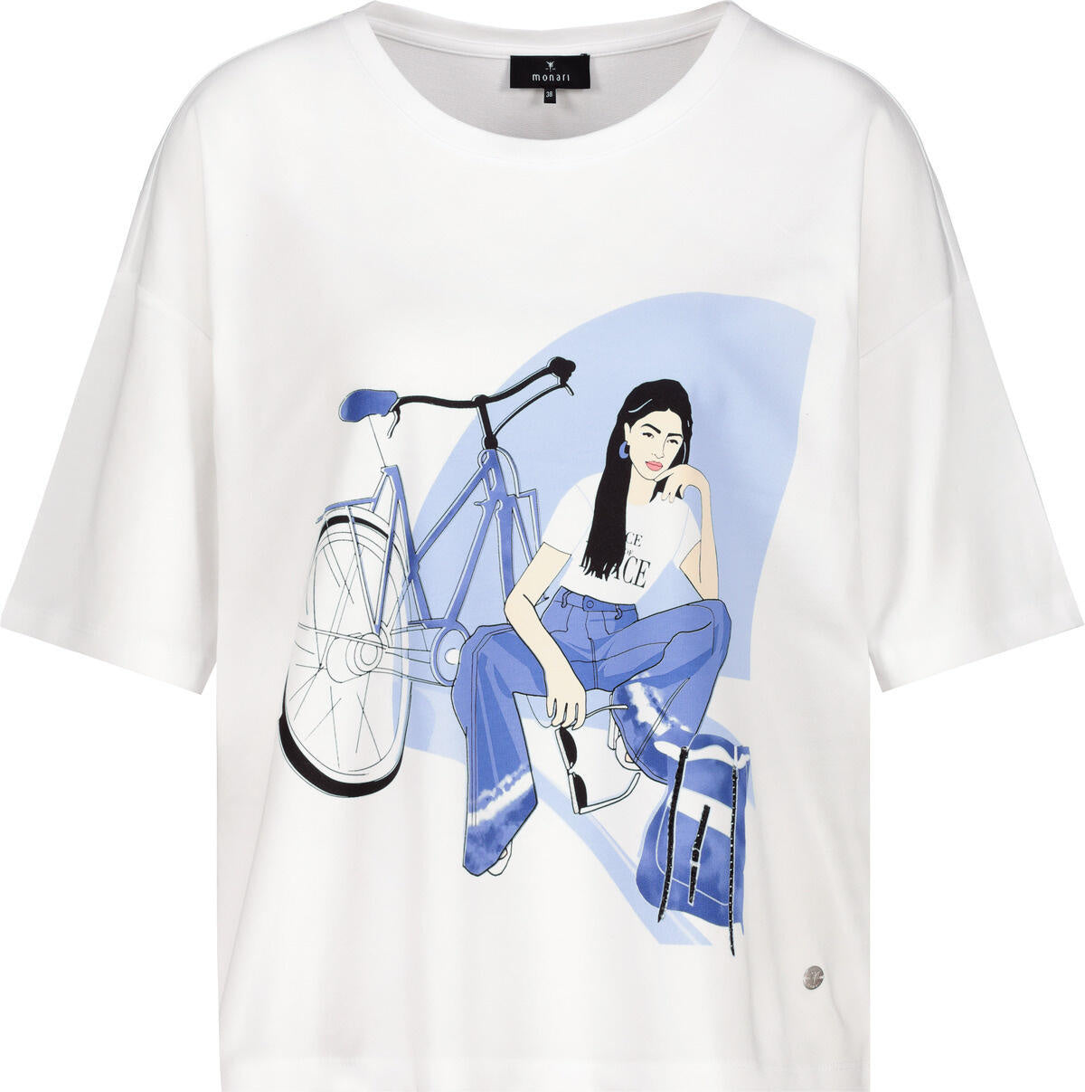 T-Shirt aus Baumwollmix - 100 weiss - Weiß
