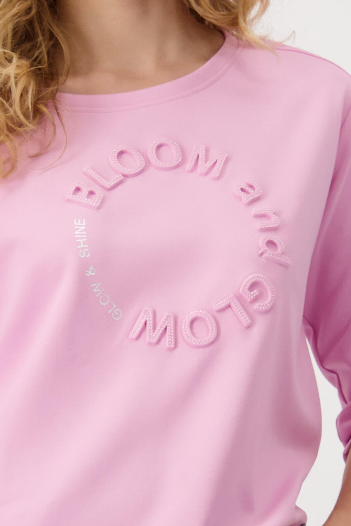 Sweatshirt mit Print - 429 bubblegum - Pink