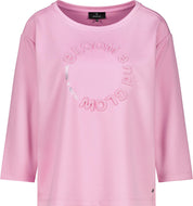 Sweatshirt mit Print - 429 bubblegum - Pink