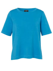 T-Shirt aus Viskosemix - 580 - Blau