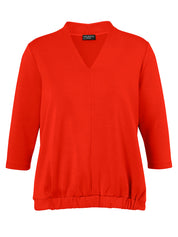 Sweatshirt aus Viskosemix - 360 - Rot