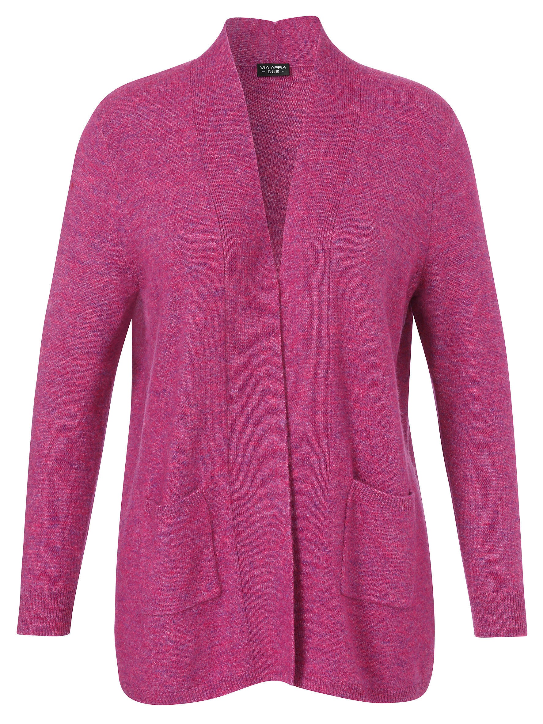 Cardigan mit Schalkragen - 631 - Pink