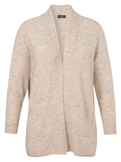 Cardigan mit Schalkragen - 761 - Beige