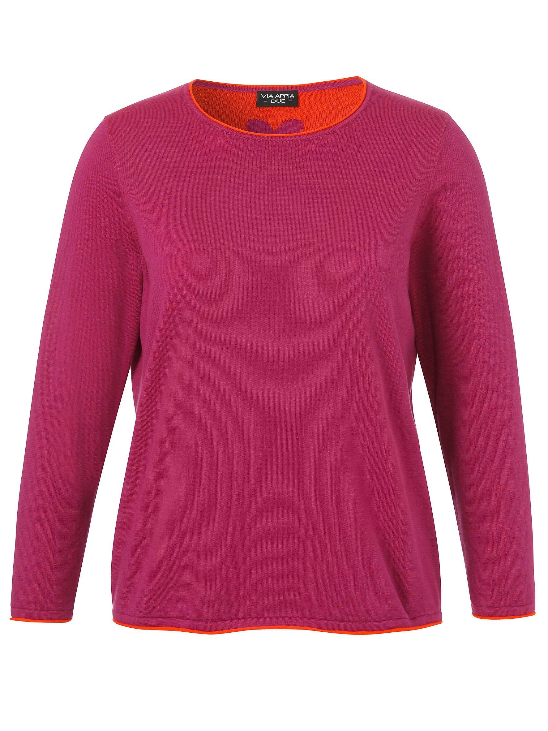 Leichter Strickpullover - 630342 - Pink