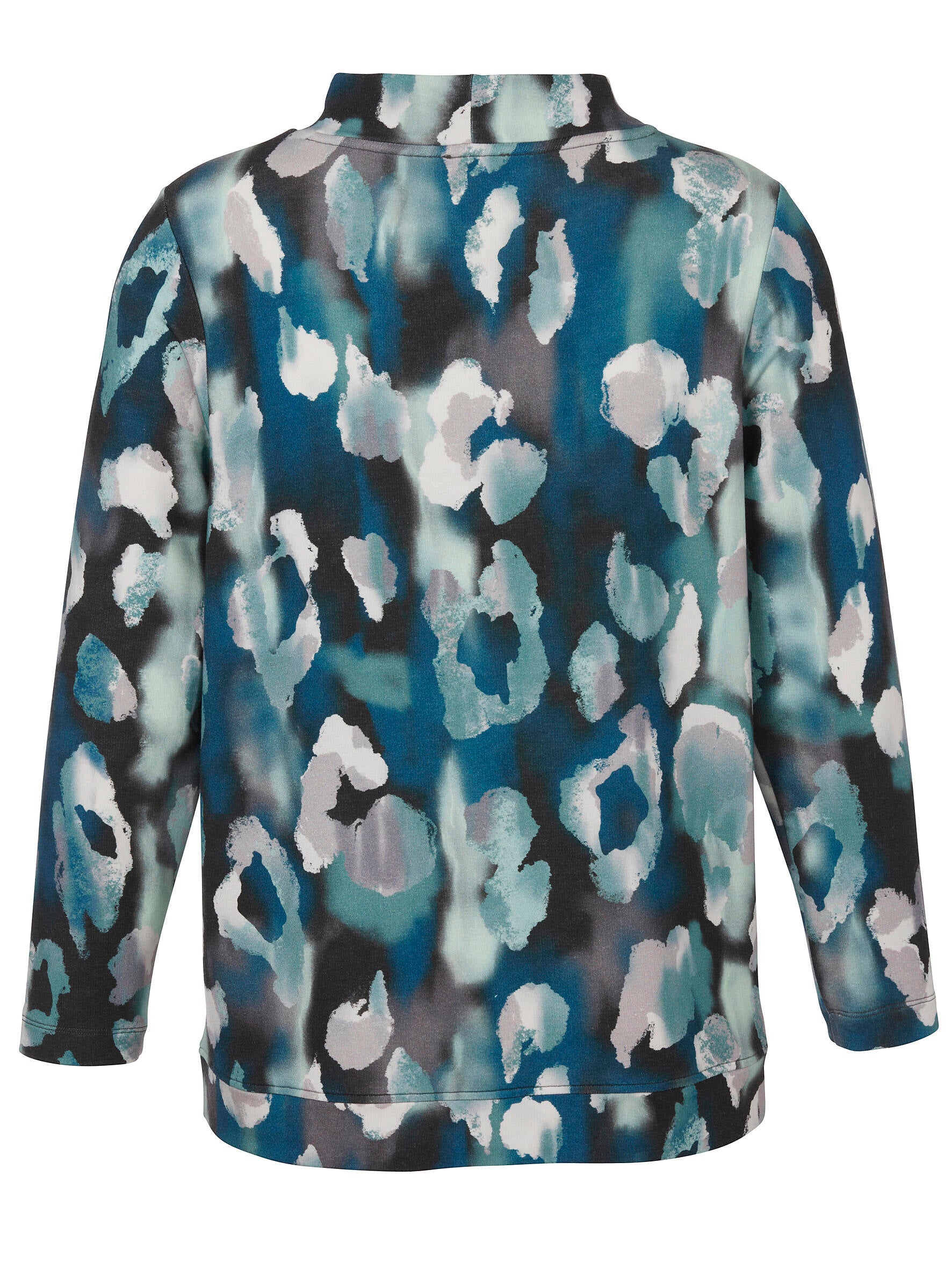 Gemustertes Sweatshirt - 123 - Blau