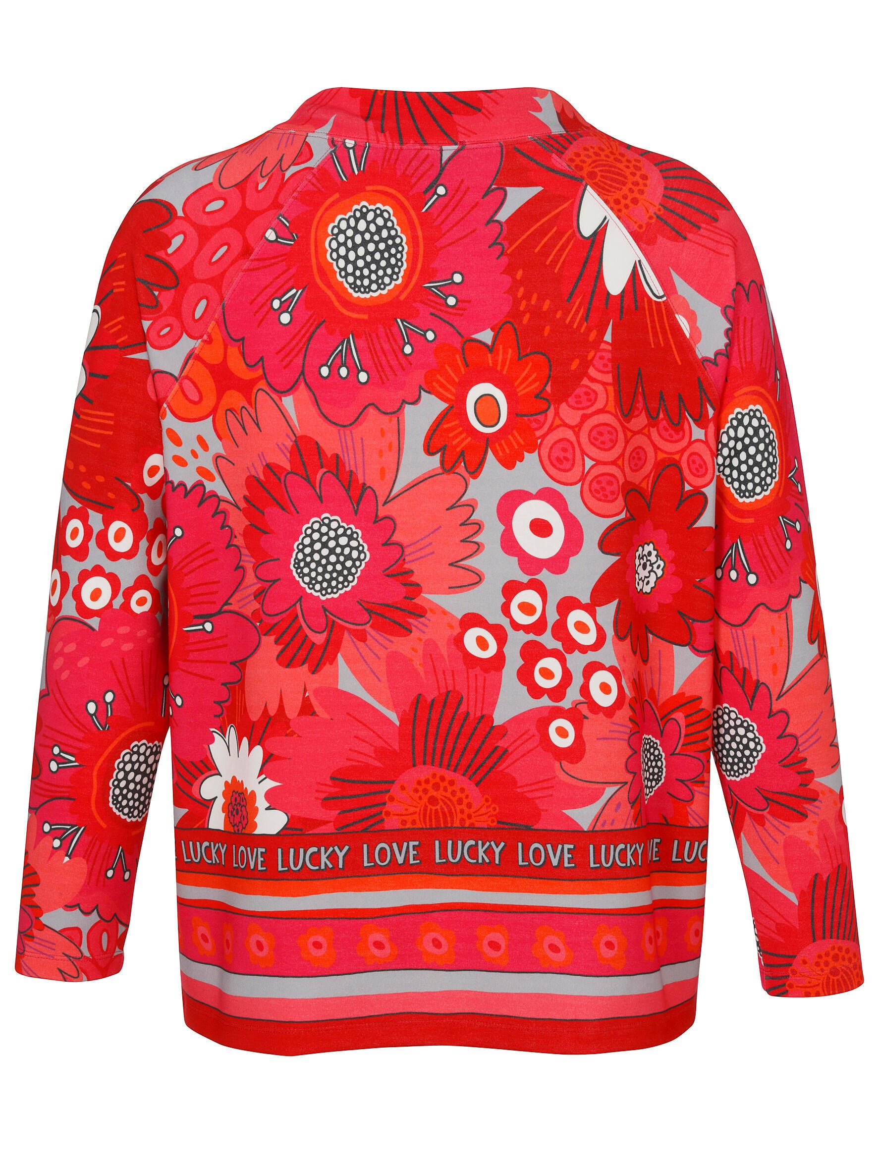 Sweatshirt CANDY CITY floral - 353 - Rot