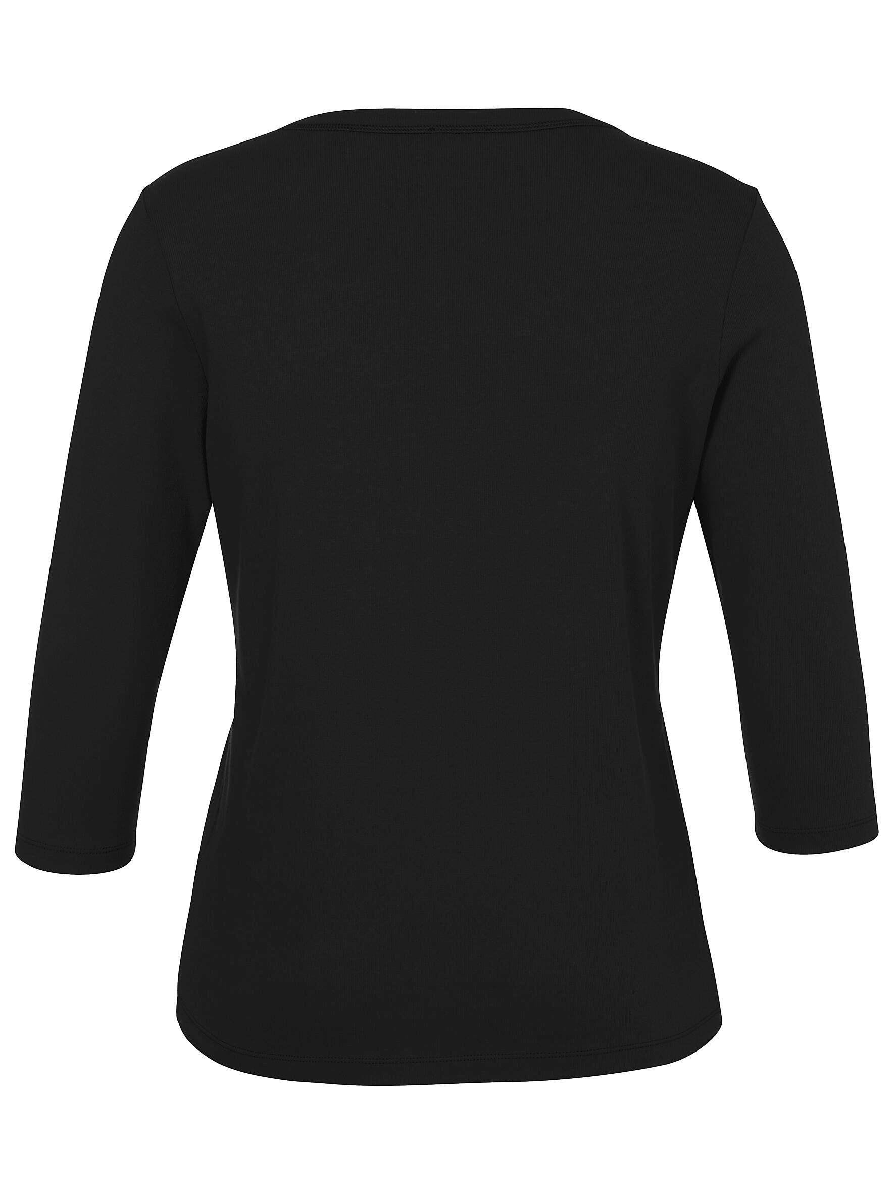 T-Shirt 3/4 Arm - 100 - Schwarz