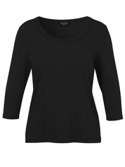 T-Shirt 3/4 Arm - 100 - Schwarz