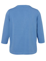 Sweatshirt aus Jersey - 870 - Blau