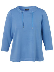 Sweatshirt aus Jersey - 870 - Blau