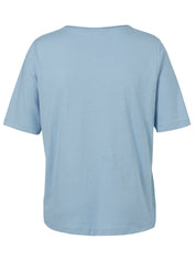 T-Shirt aus Baumwolle - 880450 - Blau