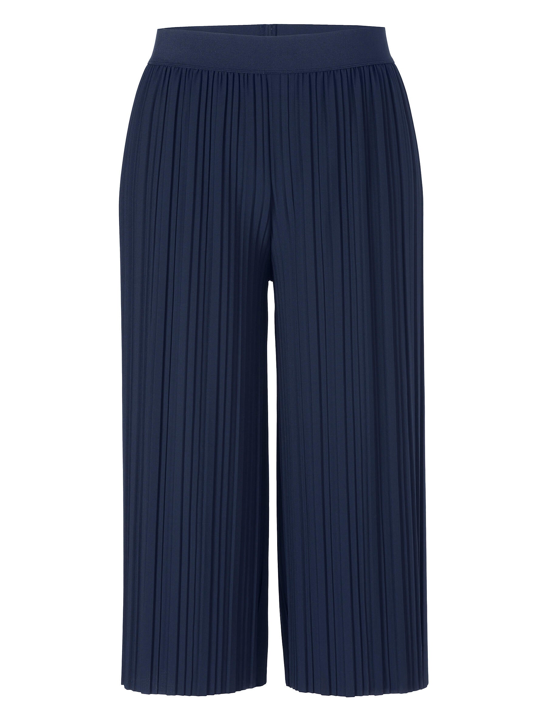 Plisseehose Wide Leg - 820 - Blau