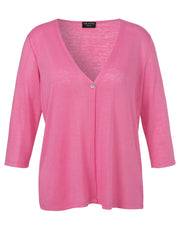 Strickjacke aus Viskosemix - 660 - Pink