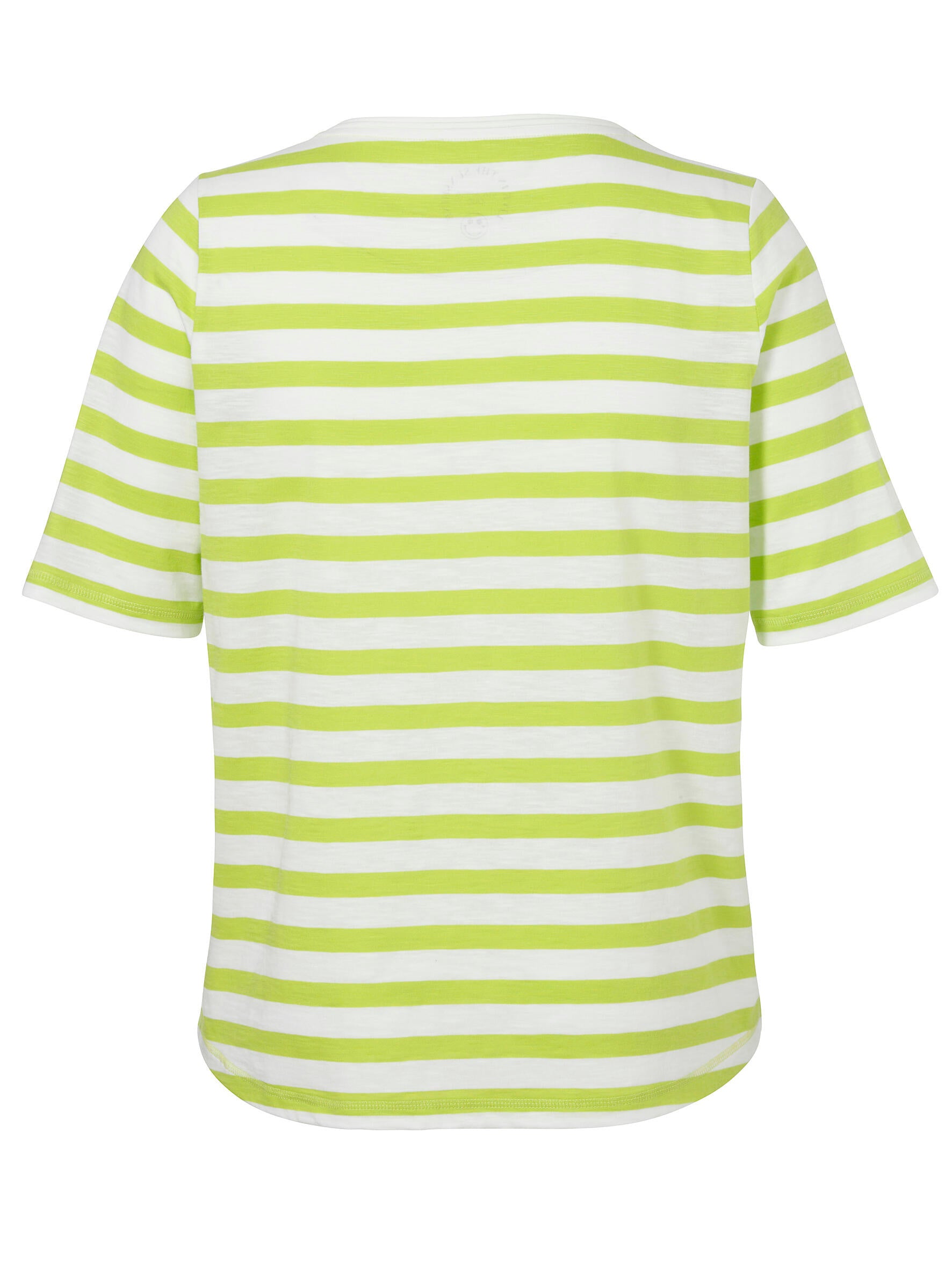T-Shirt gestreift aus Baumwolle - 583 - Grün