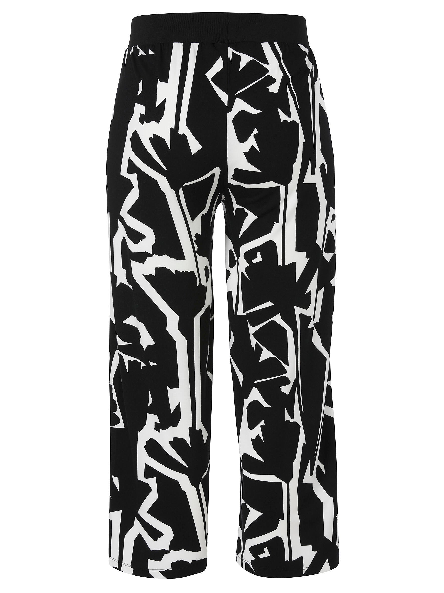 Schlupfhose SUMMER FEELING Wide Leg - 100950 - Schwarz | Weiß