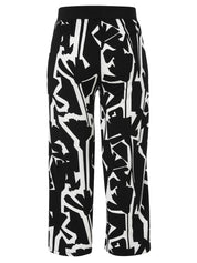 Schlupfhose SUMMER FEELING Wide Leg - 100950 - Schwarz | Weiß