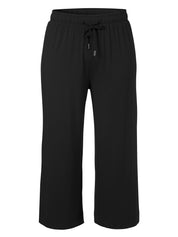 Stoffhose Wide Leg - 100 - Schwarz