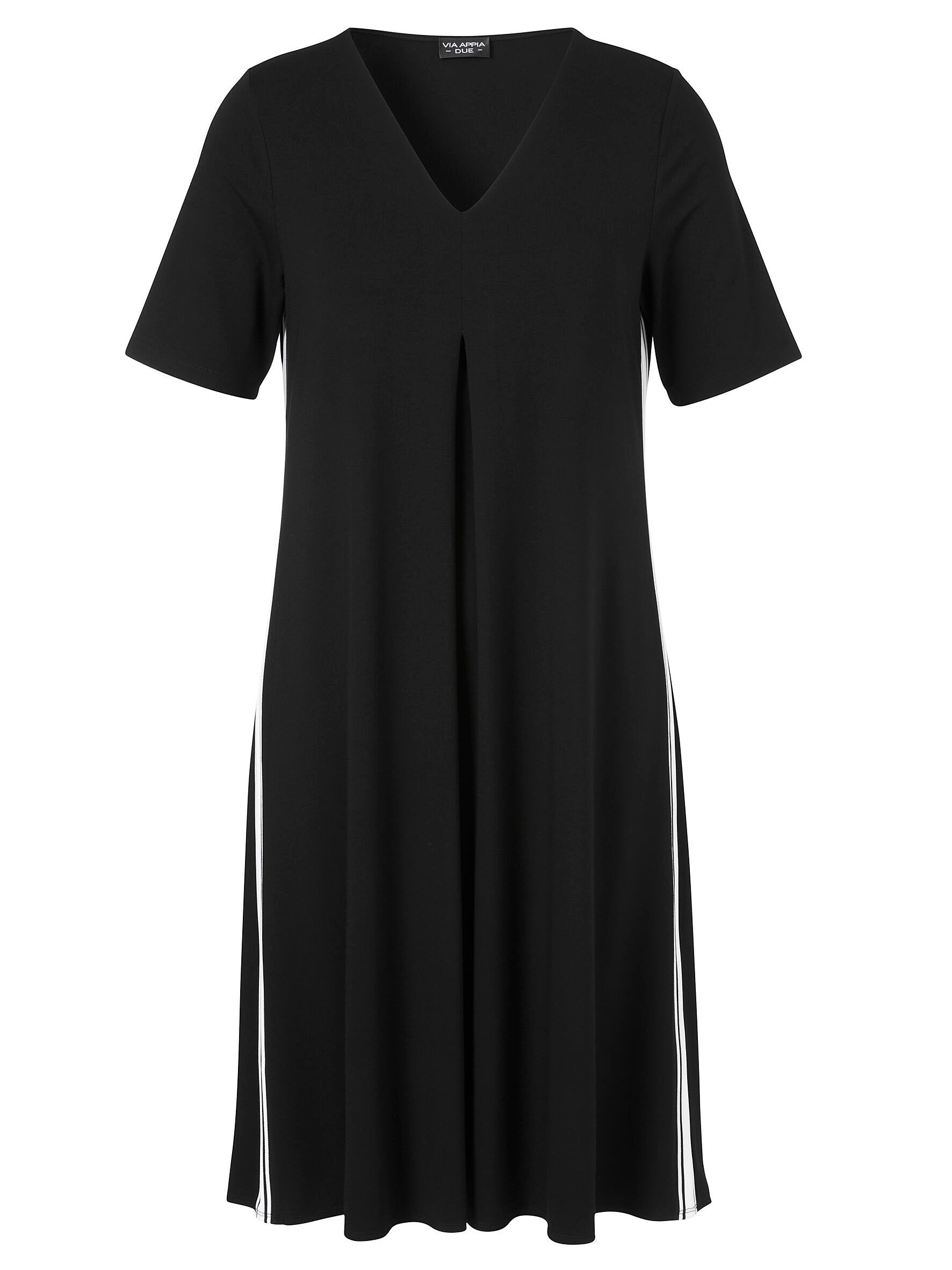 Freizeitkleid Midi aus Viskose - 100950 - Schwarz
