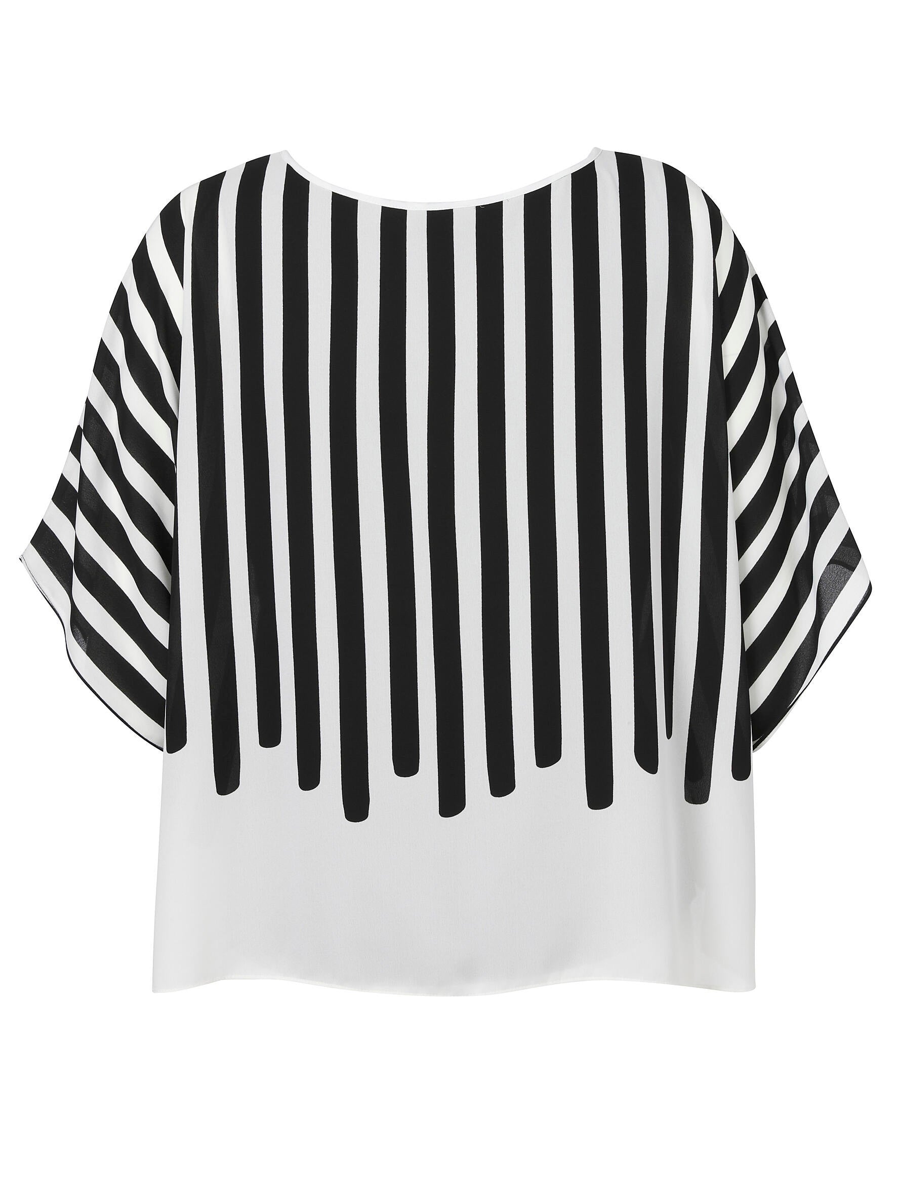 T-Shirt mit Print - 103 - Schwarz | Weiß