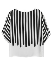 T-Shirt mit Print - 103 - Schwarz | Weiß