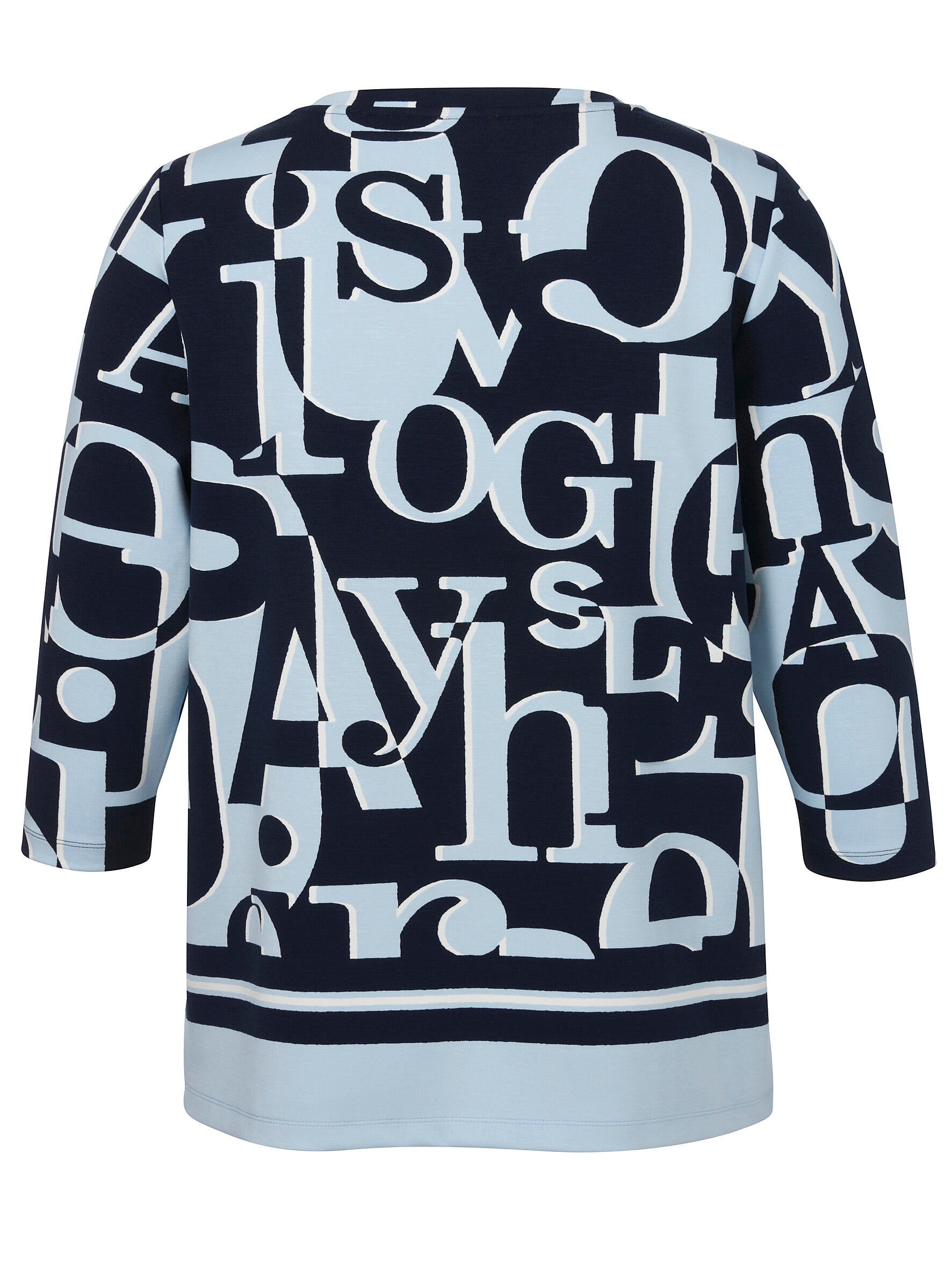 Sweatshirt aus Viskosemix - 883-eisblau multicolor - Blau