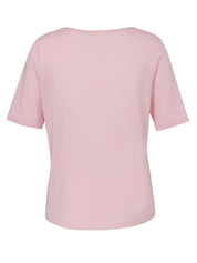 T-Shirt aus Baumwollmix - 673-rosa multicolor - Rosa