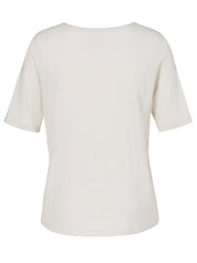 T-Shirt aus Baumwollmix - 783-champagner multicol - Beige