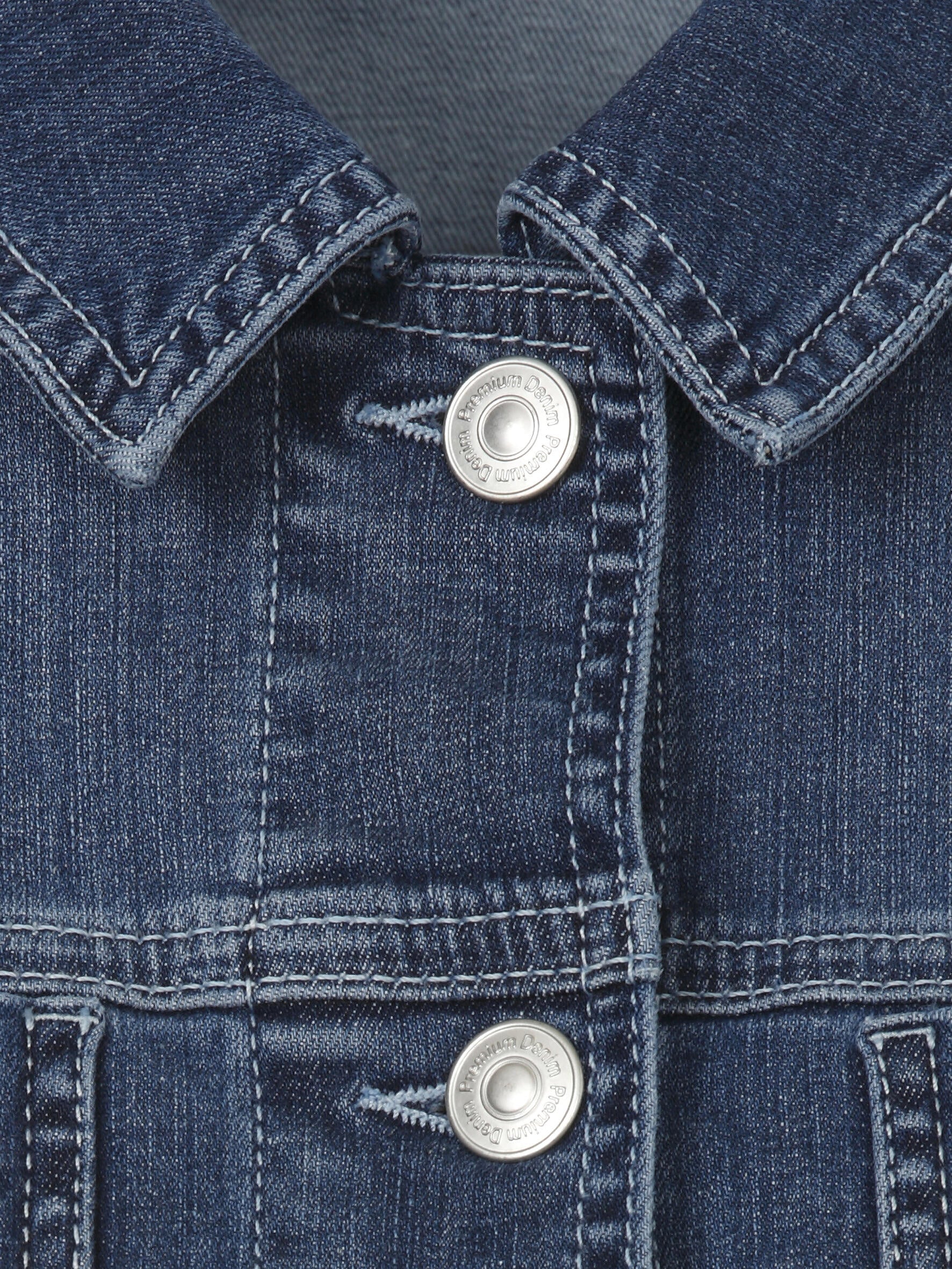 Jeansjacke - 849-jeans mittelblau - Blau