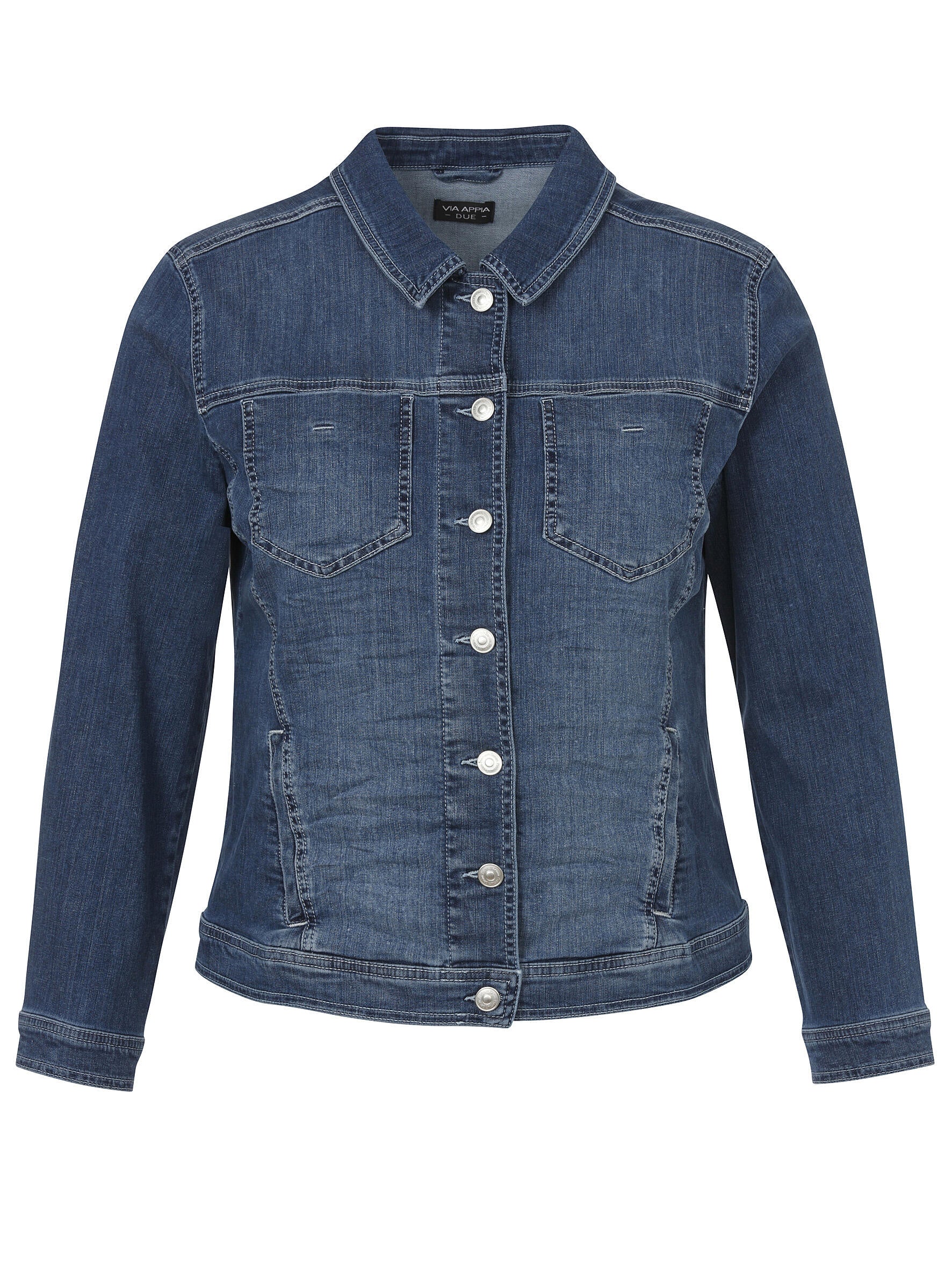 Jeansjacke - 849-jeans mittelblau - Blau