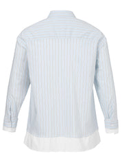 Bluse aus Baumwollmix - 883-eisblau multicolor - Blau