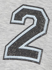 Sweatshirt aus Viskosemix - 173-silber multicolor - Grau