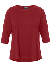 T-Shirt aus Viskose - 610-beere - Rot