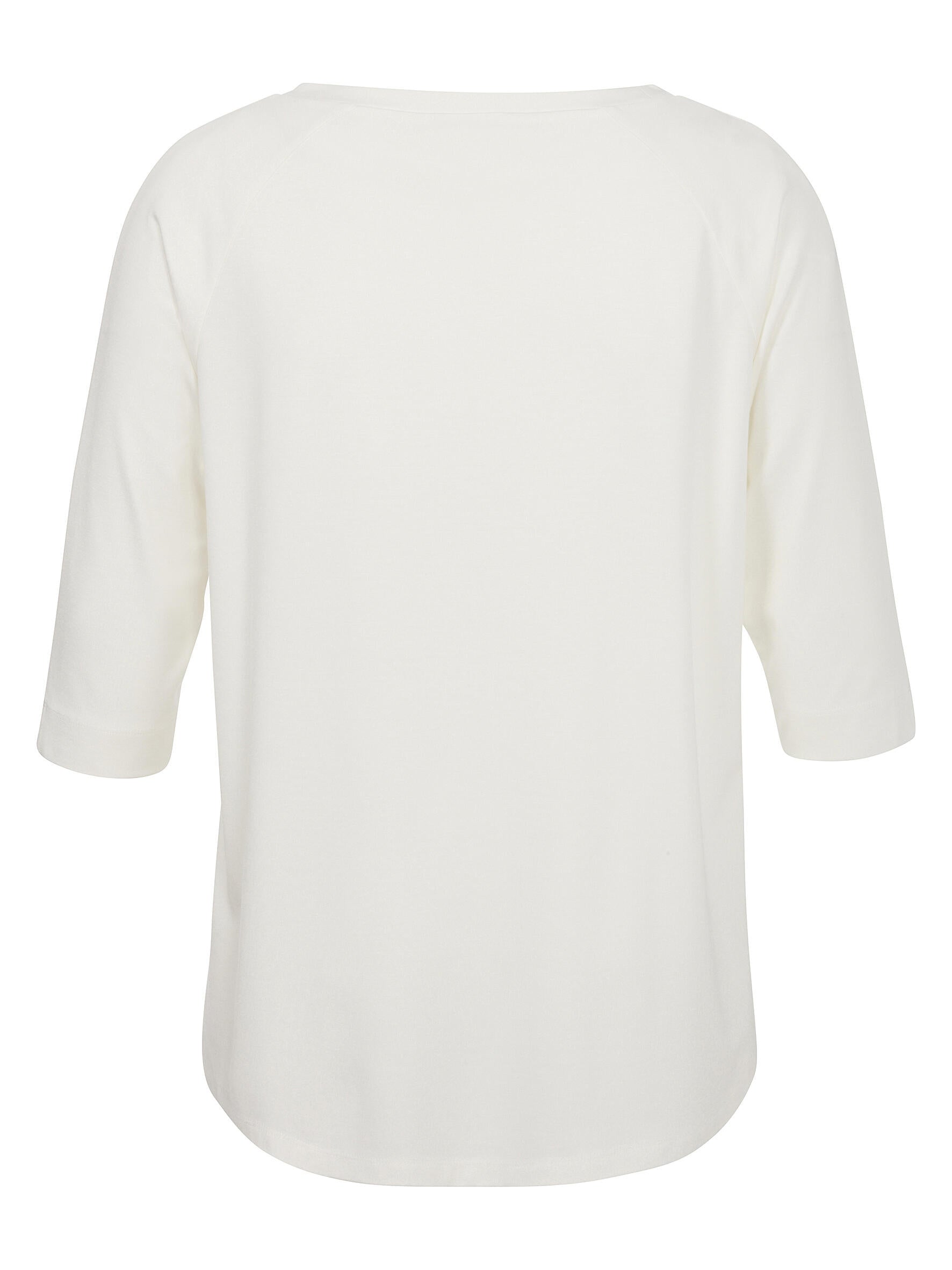 T-Shirt aus Viskose - 950-ecru - Weiß