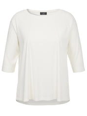 T-Shirt aus Viskose - 950-ecru - Weiß