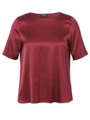 T-Shirt-Bluse aus Viskose - 610-beere - Rot