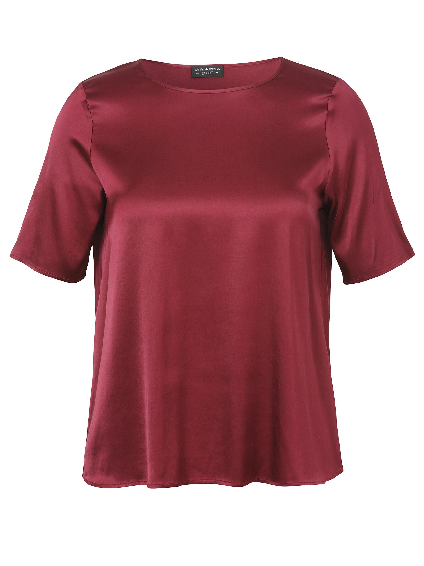 T-Shirt-Bluse aus Viskose - 610-beere - Rot