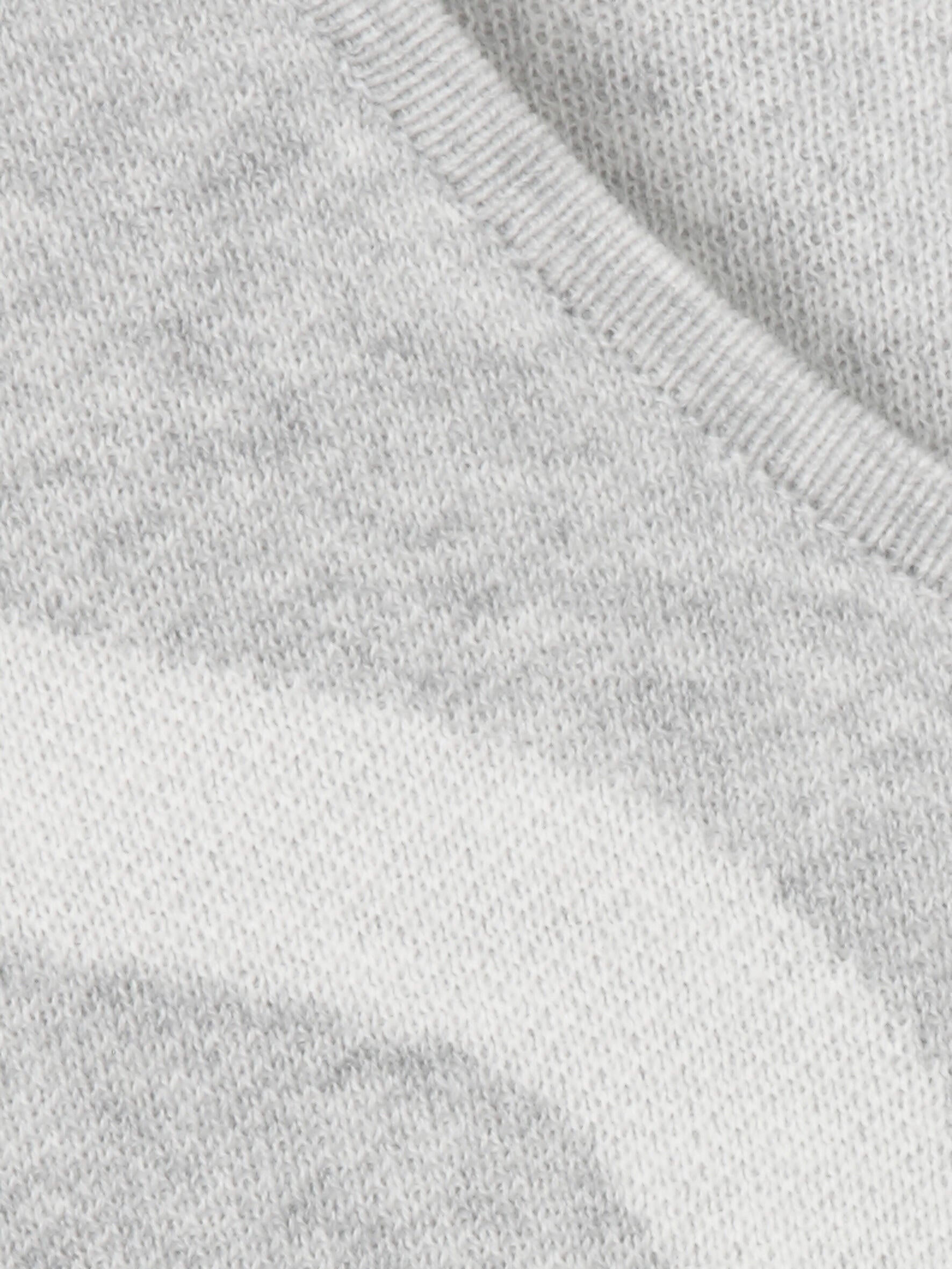 Strickpullover aus Baumwolle - 171950-silber melange /ecru - Grau