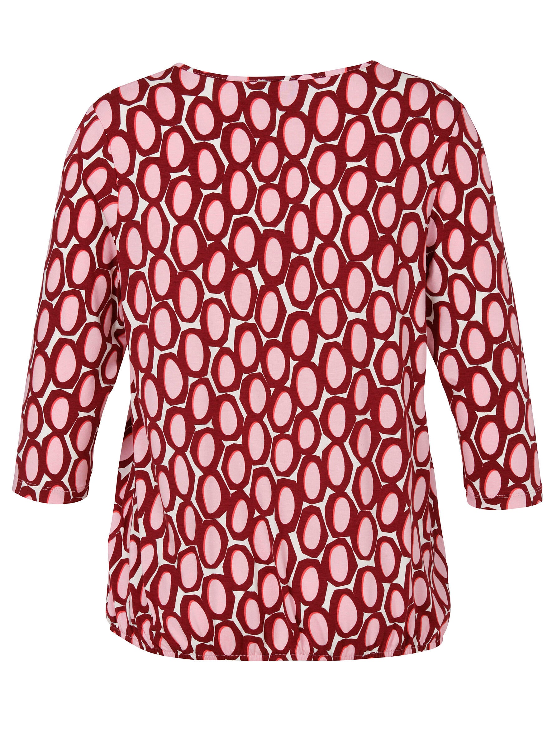 T-Shirt aus Viskose - 613-beere multicolor - Violett