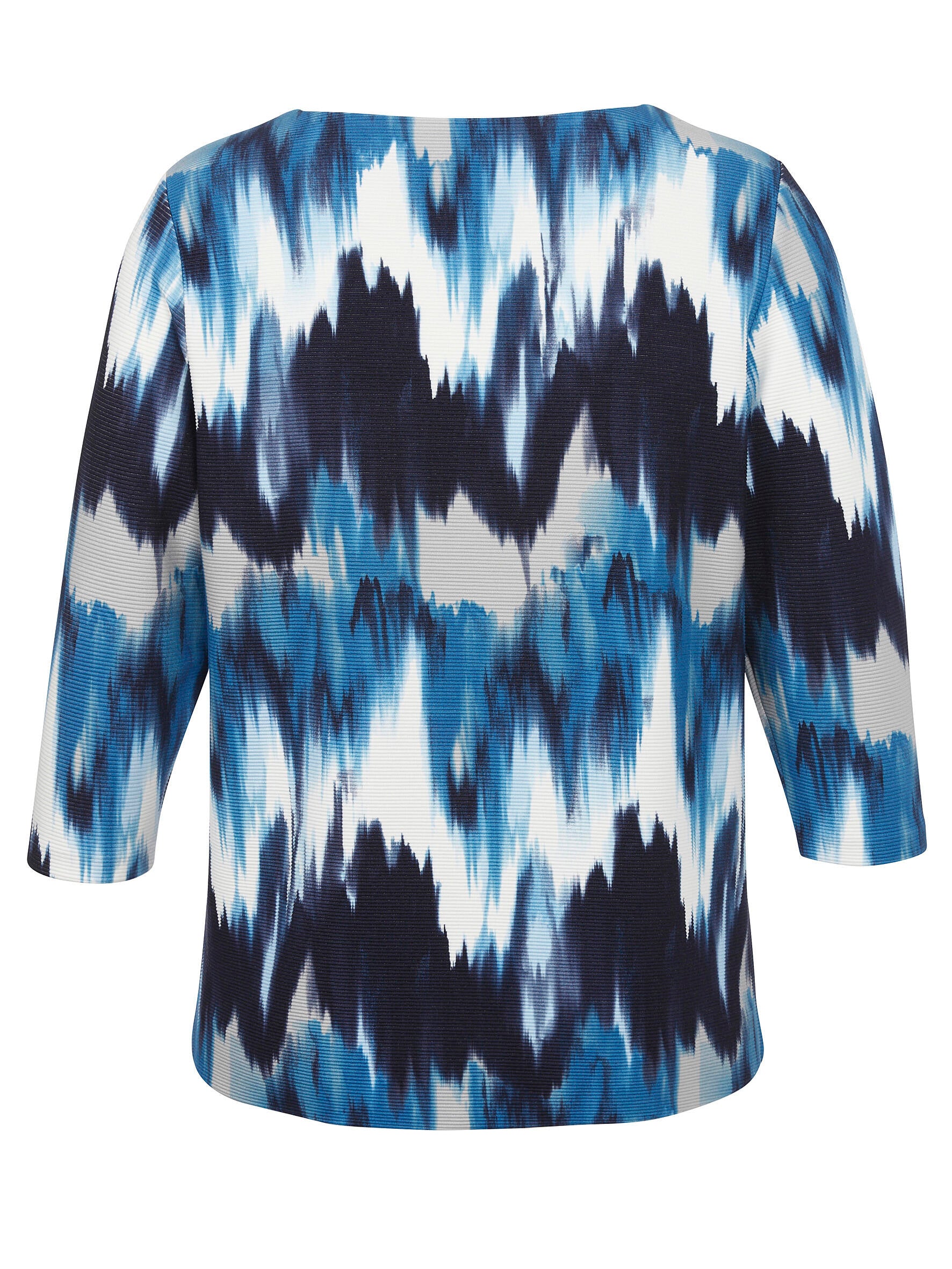 Sweatshirt aus Viskosemix - 803-dunkelblau multicol - Blau