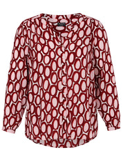 Bluse gemustert - 613-beere multicolor - Violett