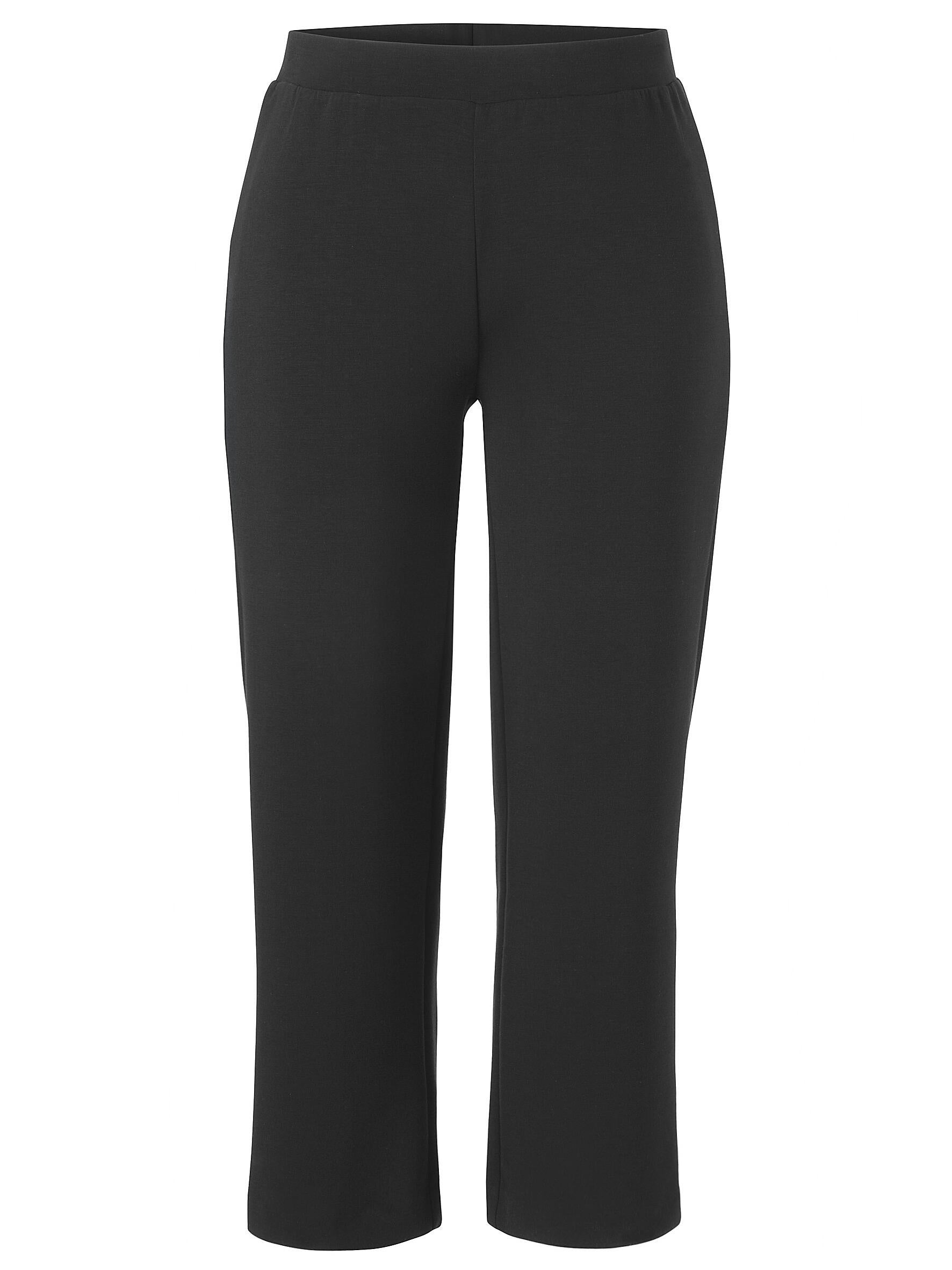 Freizeithose Wide Leg - 100-schwarz - Schwarz